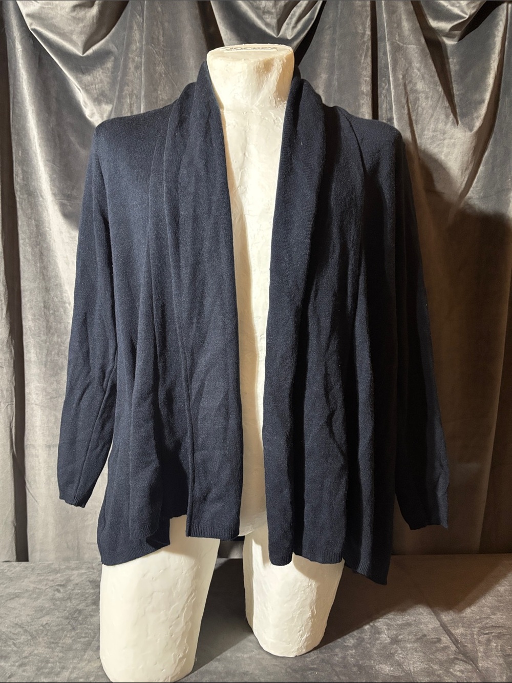 Jockey Navy Open-Front Lightweight Cardigan